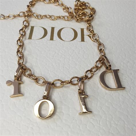 dior letters necklace value.